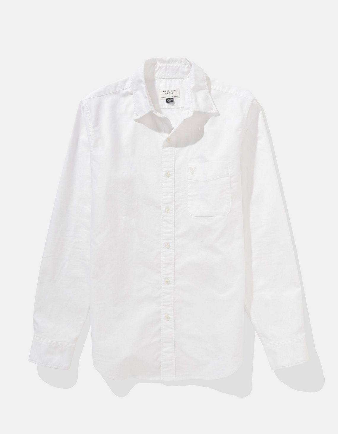 Camisa de Oxford Slim Fit Everyday Ae - Blanco 0153_2722_100_f