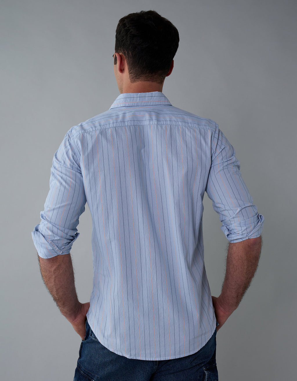 Camisa de Oxford Slim Fit Everyday Ae - Azul 0153_2722_401_ob