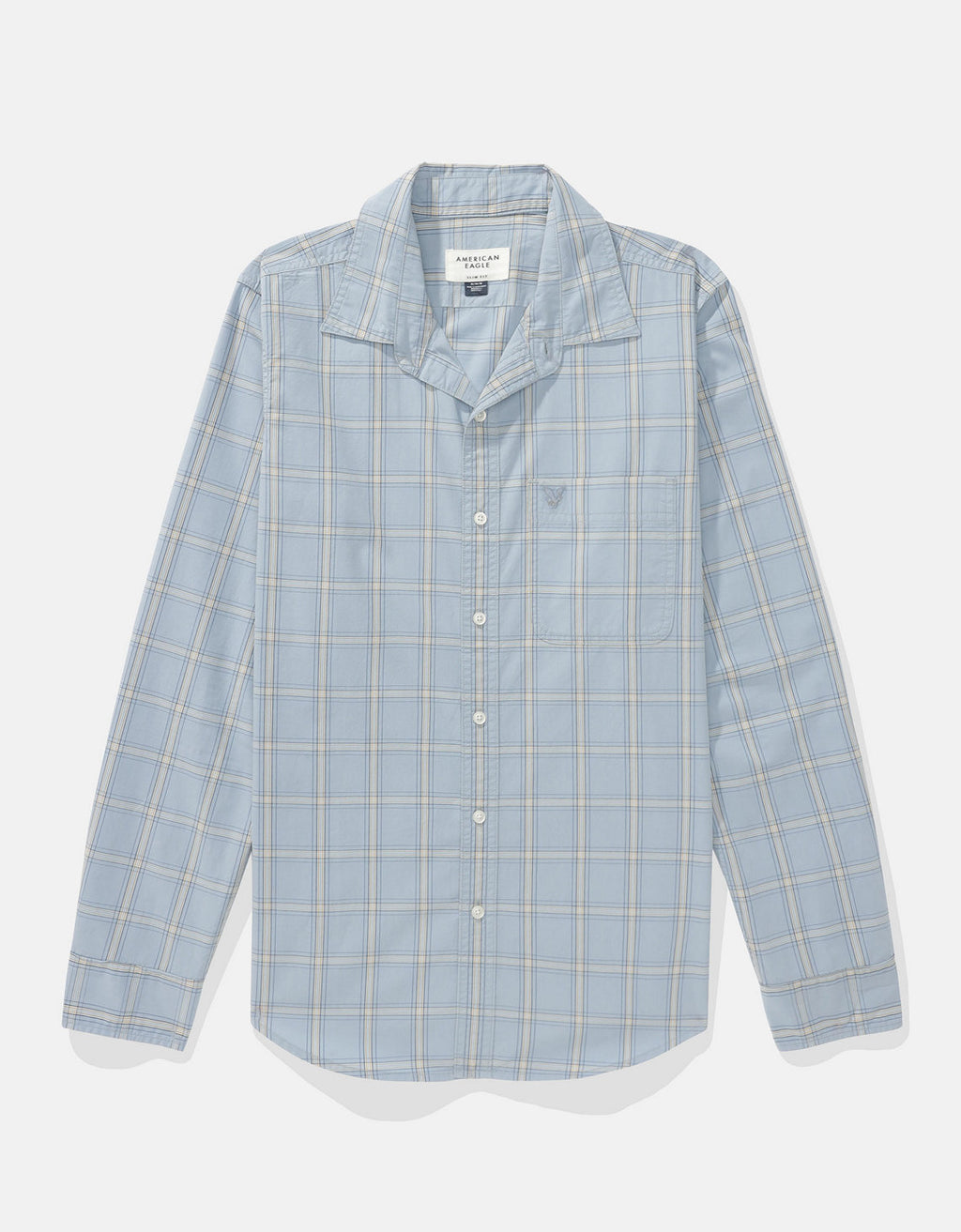 Camisa de Oxford Slim Fit Everyday Ae - Azul 0153_2722_403_f