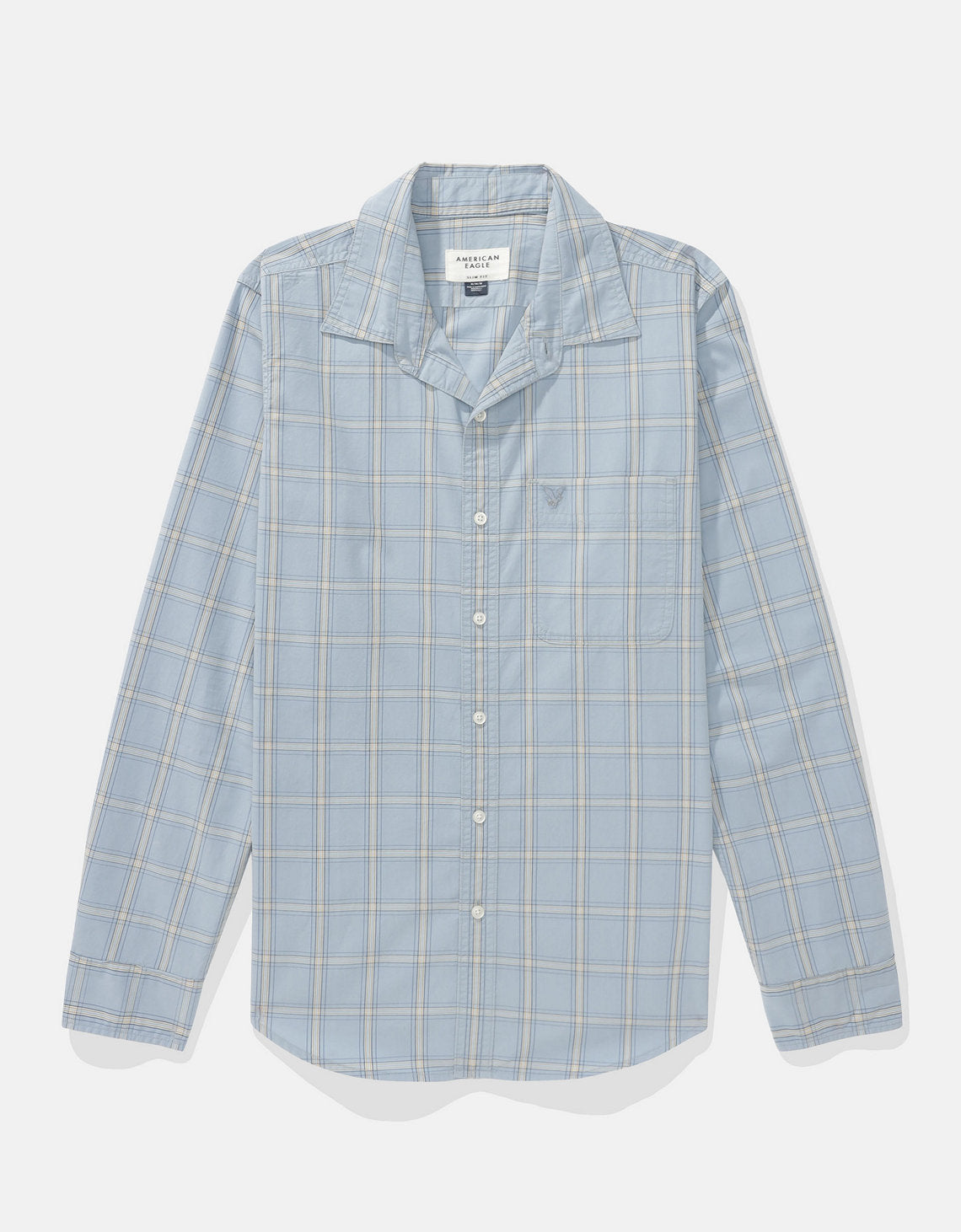 Camisa de Oxford Slim Fit Everyday Ae - Azul 0153_2722_403_f