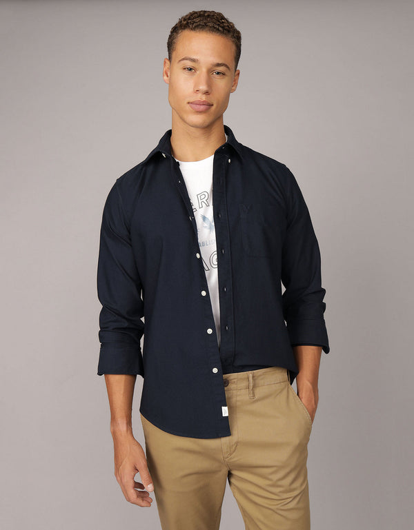 Camisa de Oxford Slim Fit Everyday Ae - Azul