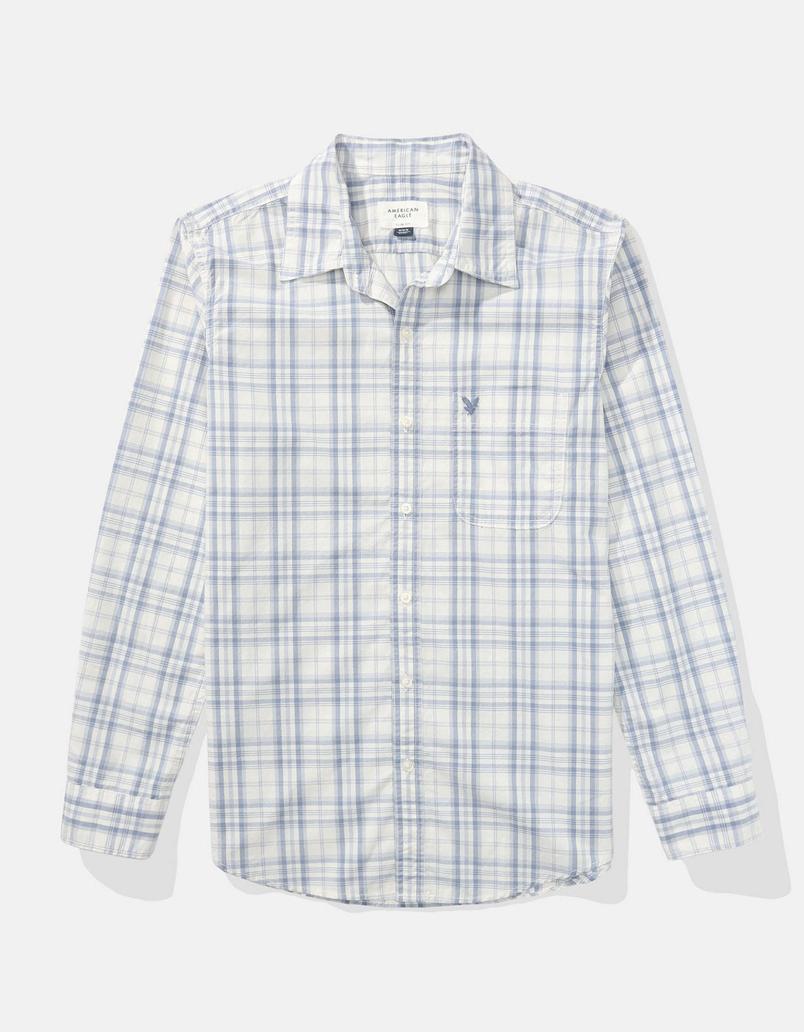Camisa de Oxford Slim Fit Everyday Ae - Azul 0153_2722_491_f