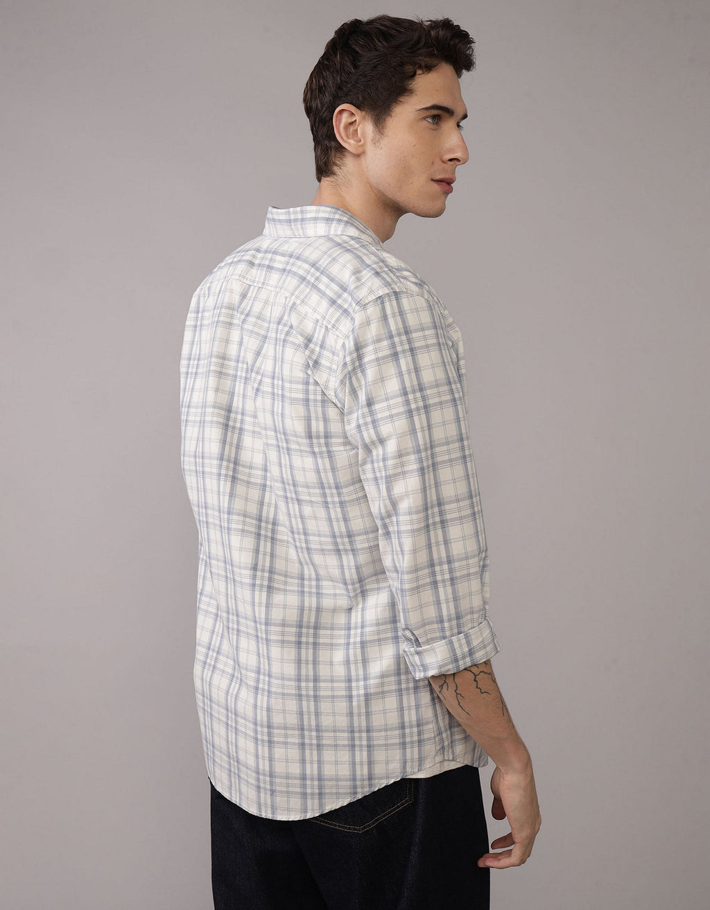 Camisa de Oxford Slim Fit Everyday Ae - Azul 0153_2722_491_ob
