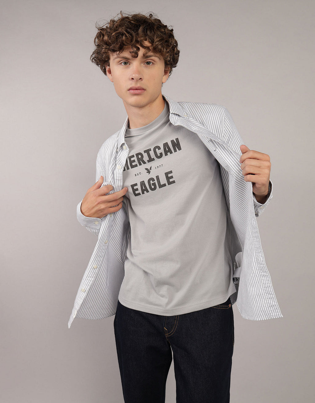 Camisa de Oxford Slim Fit Everyday Ae - Generico 0153_2830_050_of