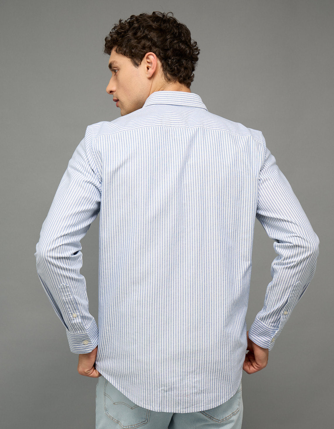 Camisa de Oxford Slim Fit Everyday Ae - Blanco 0153_2830_112_ob