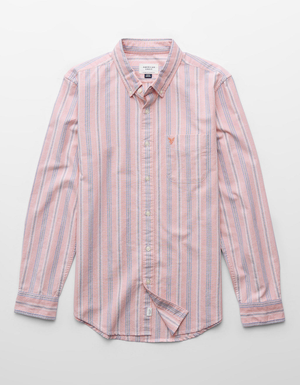 Camisa de Oxford Slim Fit Everyday Ae - Rosa 0153_2830_169_f