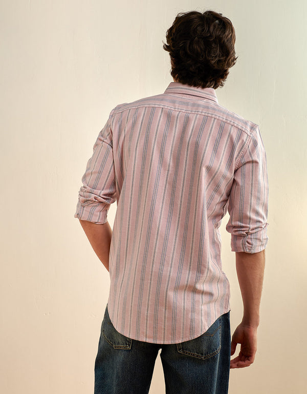 Camisa de Oxford Slim Fit Everyday Ae - Rosa