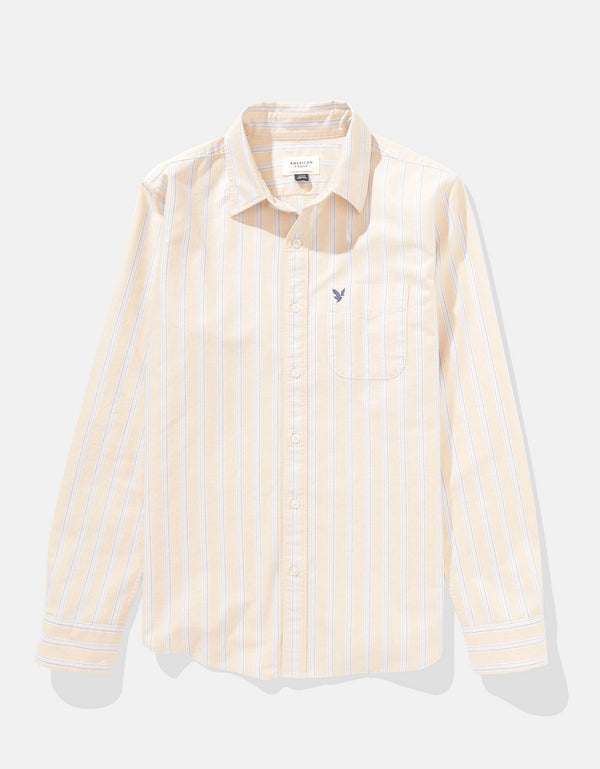 Camisa de Oxford Slim Fit Everyday Ae - Caqui