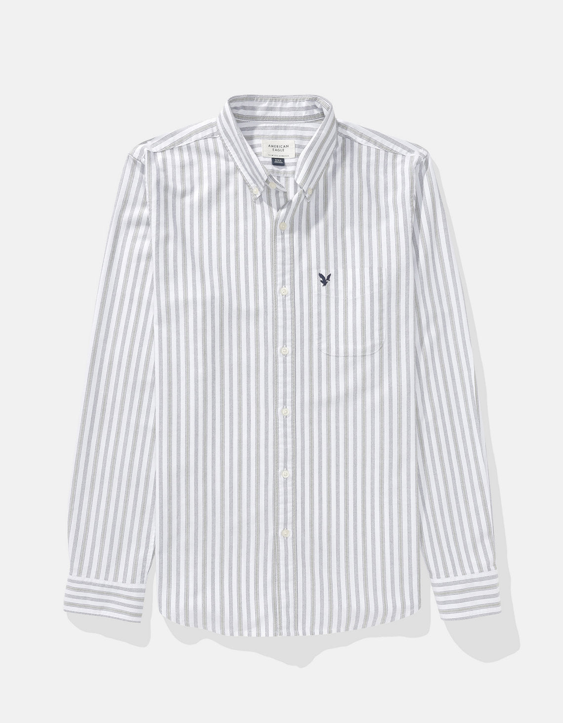Camisa de Oxford Slim Fit Everyday Ae - Verde 0153_2830_307_f