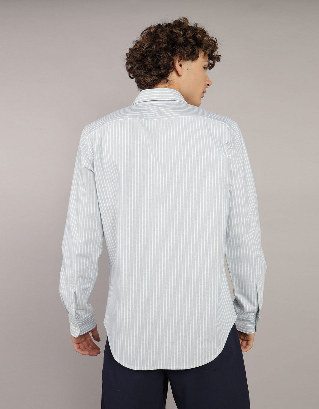 Camisa de Oxford Slim Fit Everyday Ae - Verde 0153_2830_333_ob