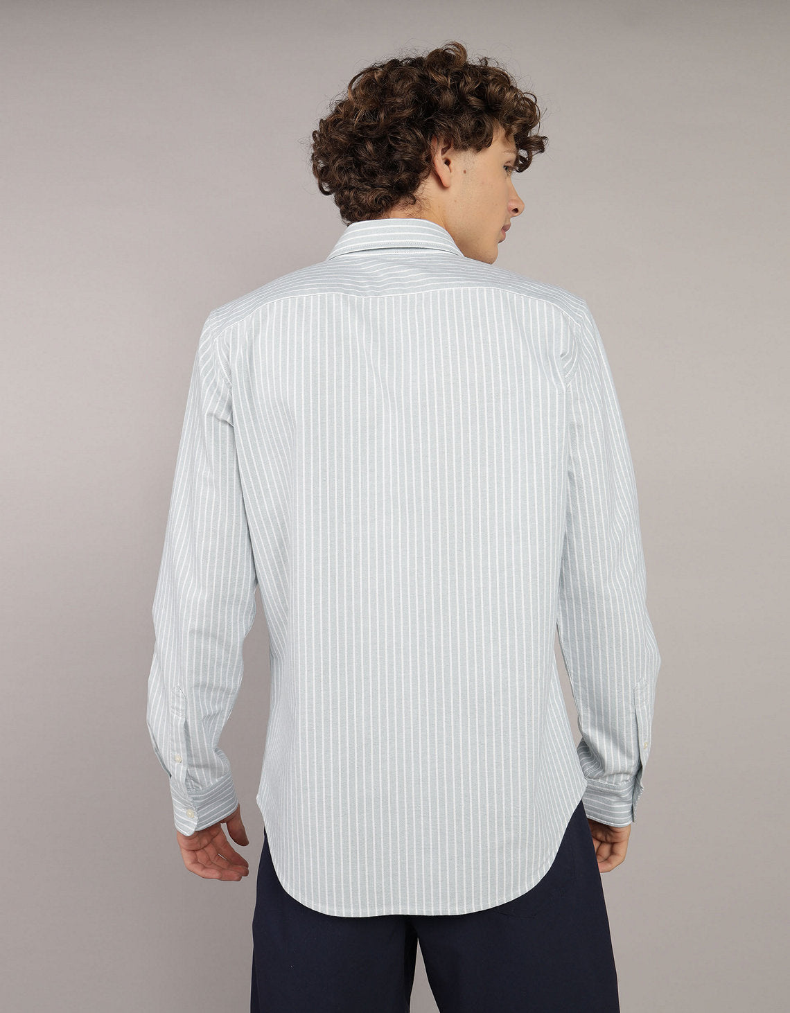 Camisa de Oxford Slim Fit Everyday Ae - Verde 0153_2830_333_ob