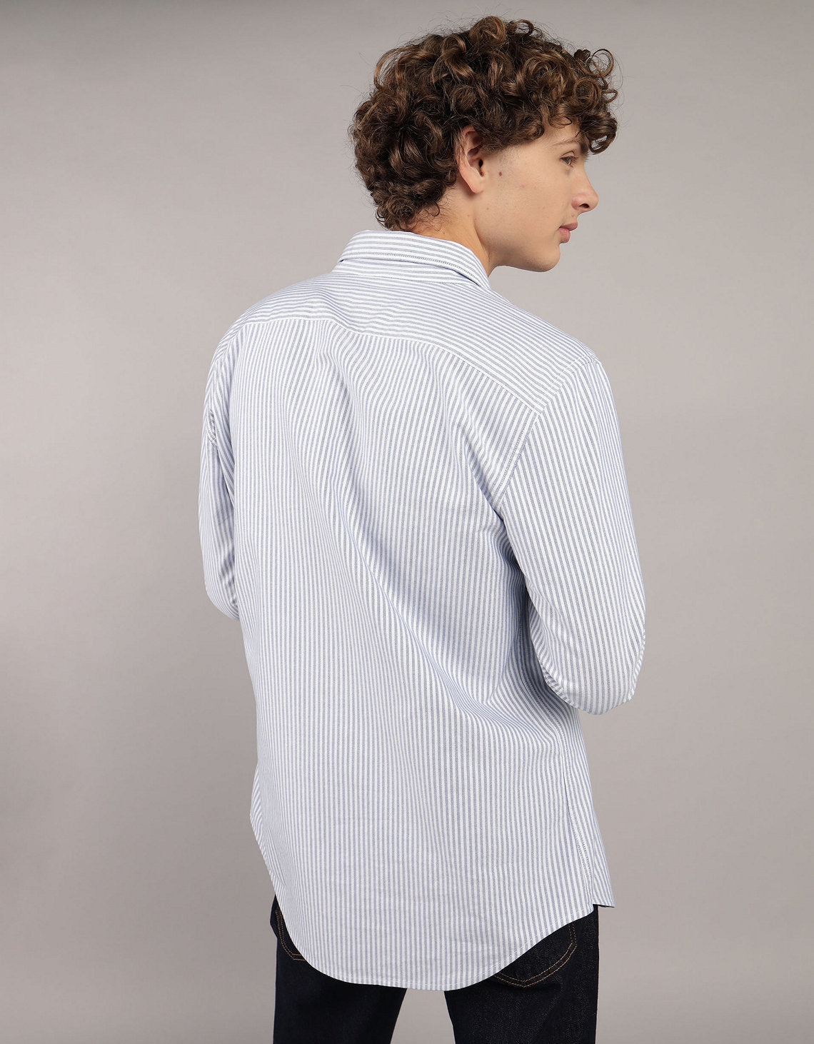 Camisa de Oxford Slim Fit Everyday Ae - Azul 0153_2830_401_ob