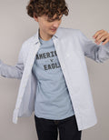 Camisa de Oxford Slim Fit Everyday Ae - Azul 0153_2830_401_of
