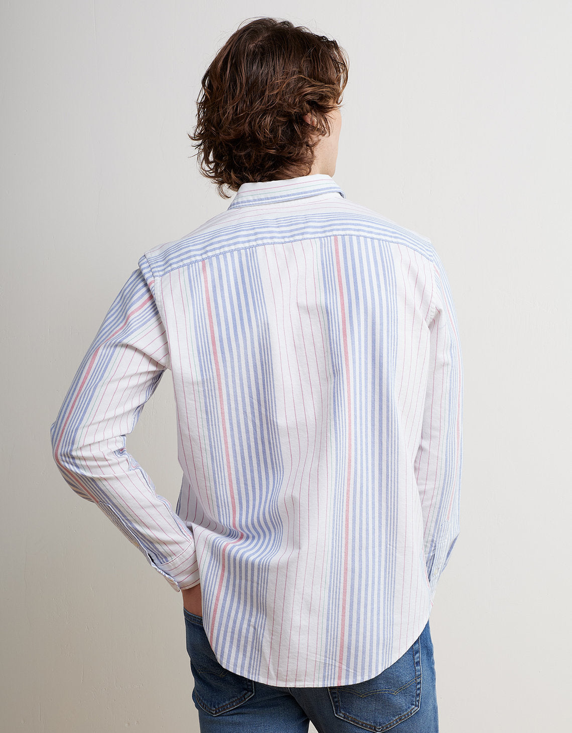 Camisa de Oxford Slim Fit Everyday Ae - Azul 0153_2830_477_ob