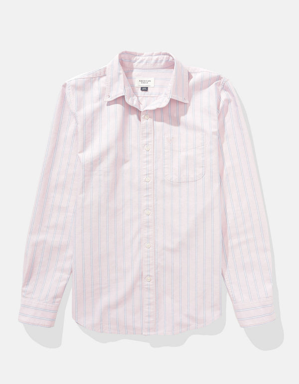 Camisa de Oxford Slim Fit Everyday Ae - Naranja