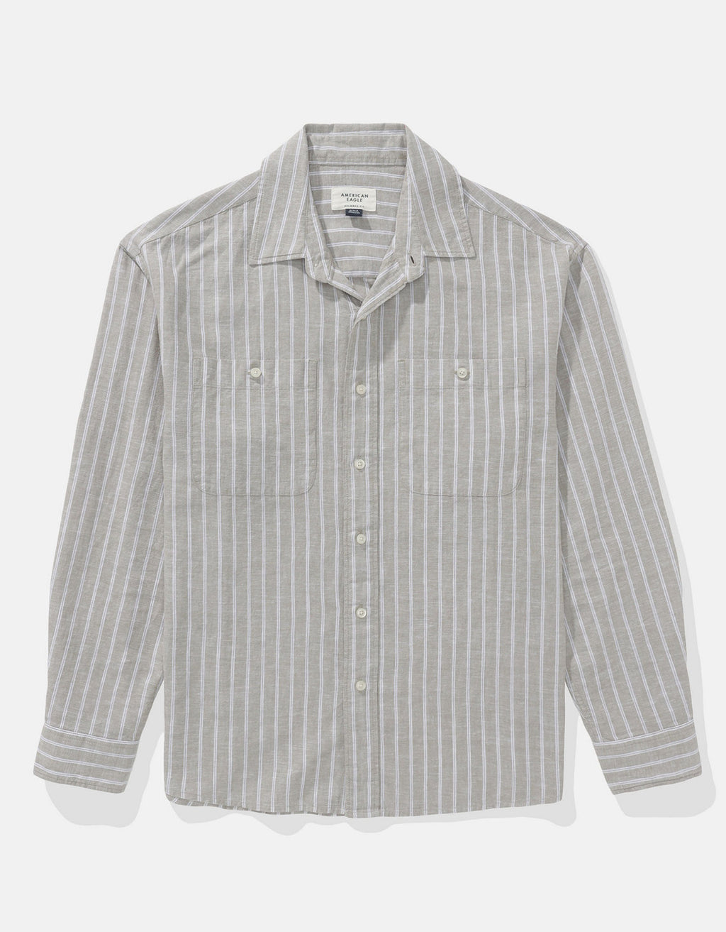 Camisa abotonada relajada de lino mezclado Ae Everyday - Generico 0153_2894_213_f