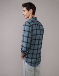 Camisa Slim Fit Everyday Ae - Azul 0153_3004_272_ob