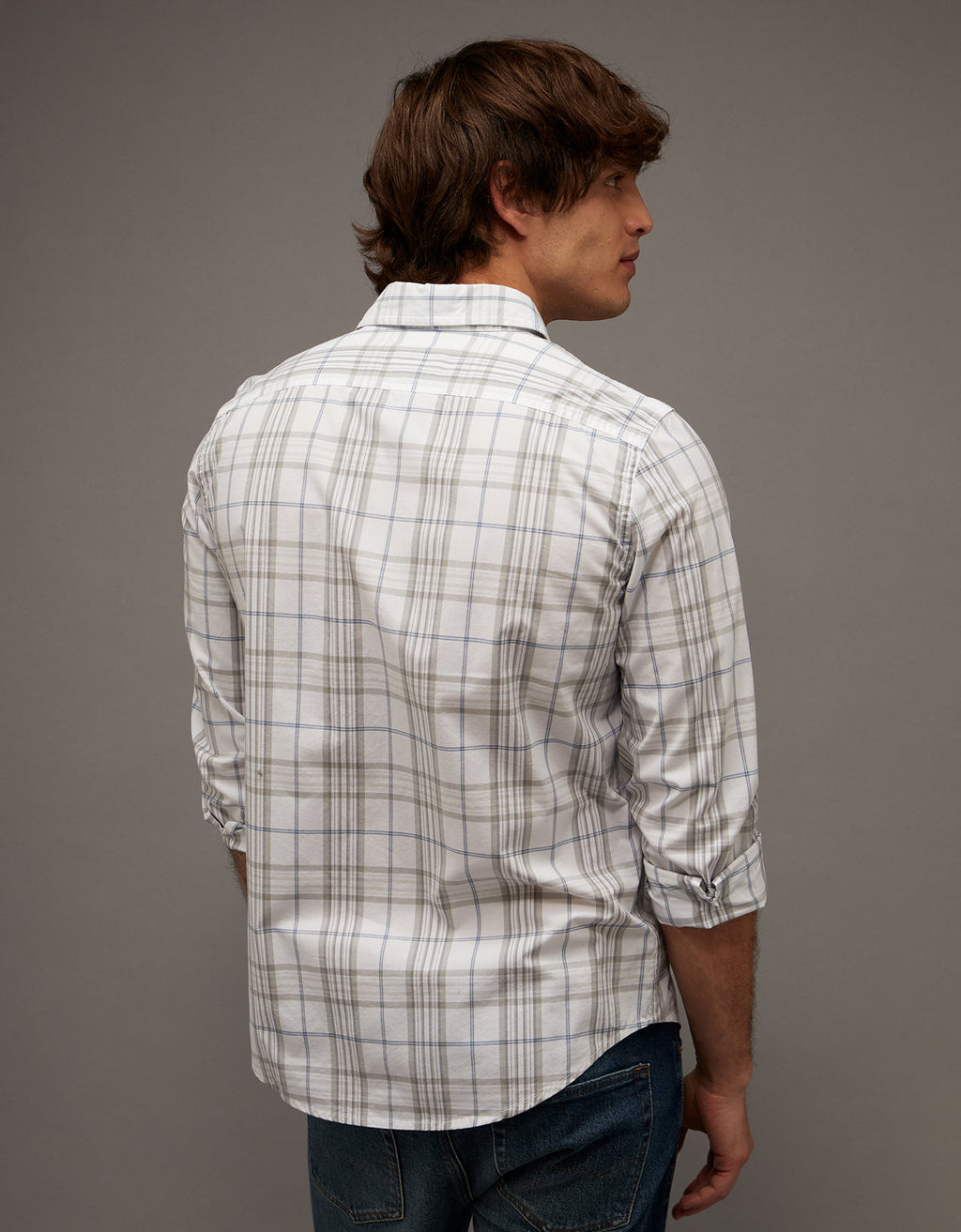 Camisa de Oxford Abotonada Ae - Generico 0153_3016_082_ob