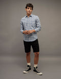 Camisa de Oxford Abotonada Ae - Azul 0153_3016_407_of
