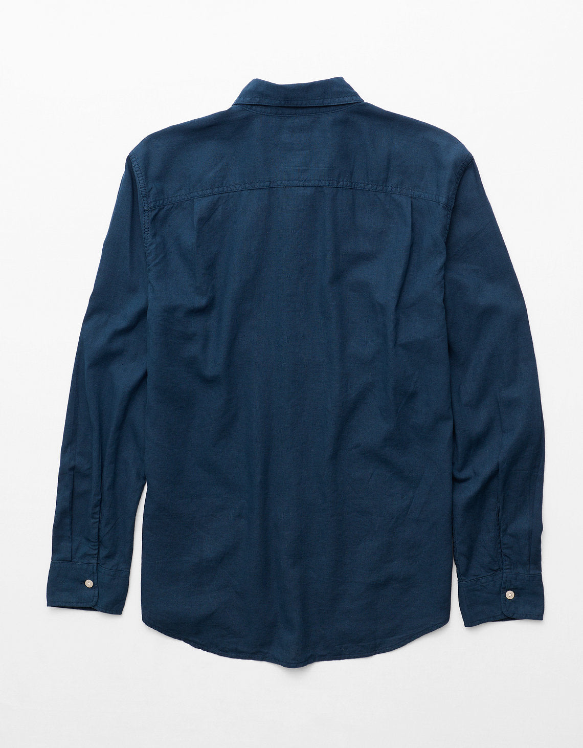 Camisa de Lino con Botones Ae - Azul 0153_3024_410_b