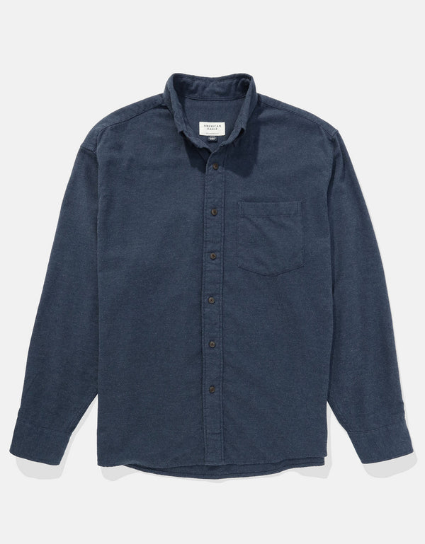 Camisa Manga Larga Hombre AE - Azul
