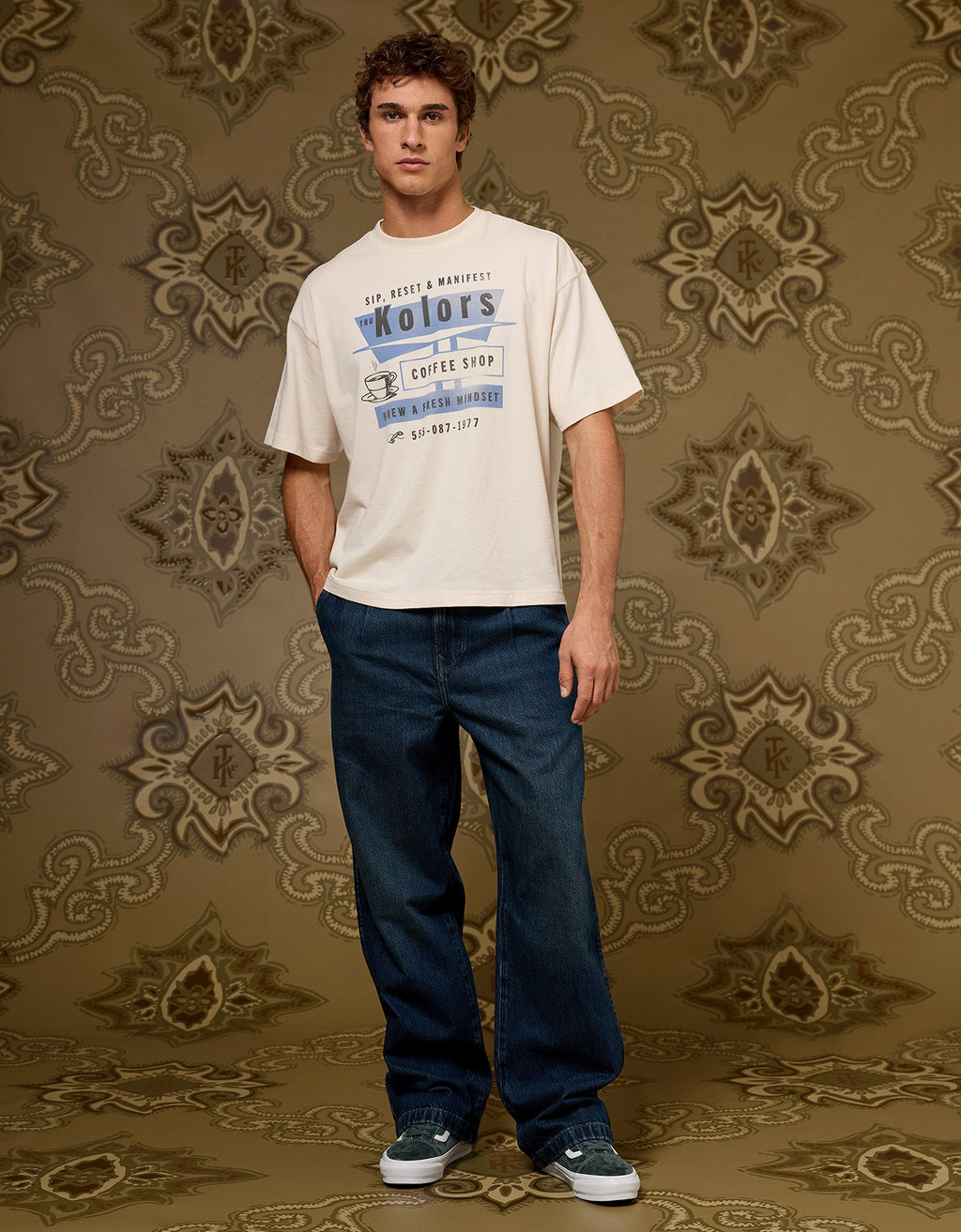 Ae x Tru Kolors Camiseta Gráfica - Blanco 0161_4846_101_os