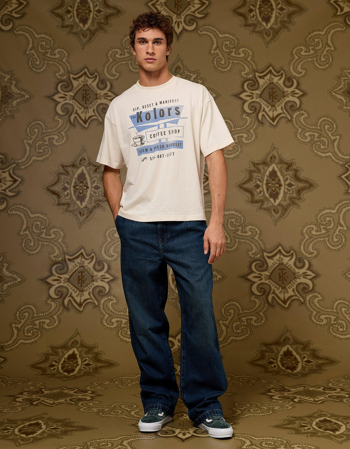 Ae x Tru Kolors Camiseta Gráfica - Blanco 0161_4846_101_os