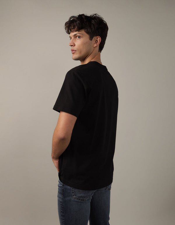 Camiseta Ae gráfica con logo supersuave - Negro
