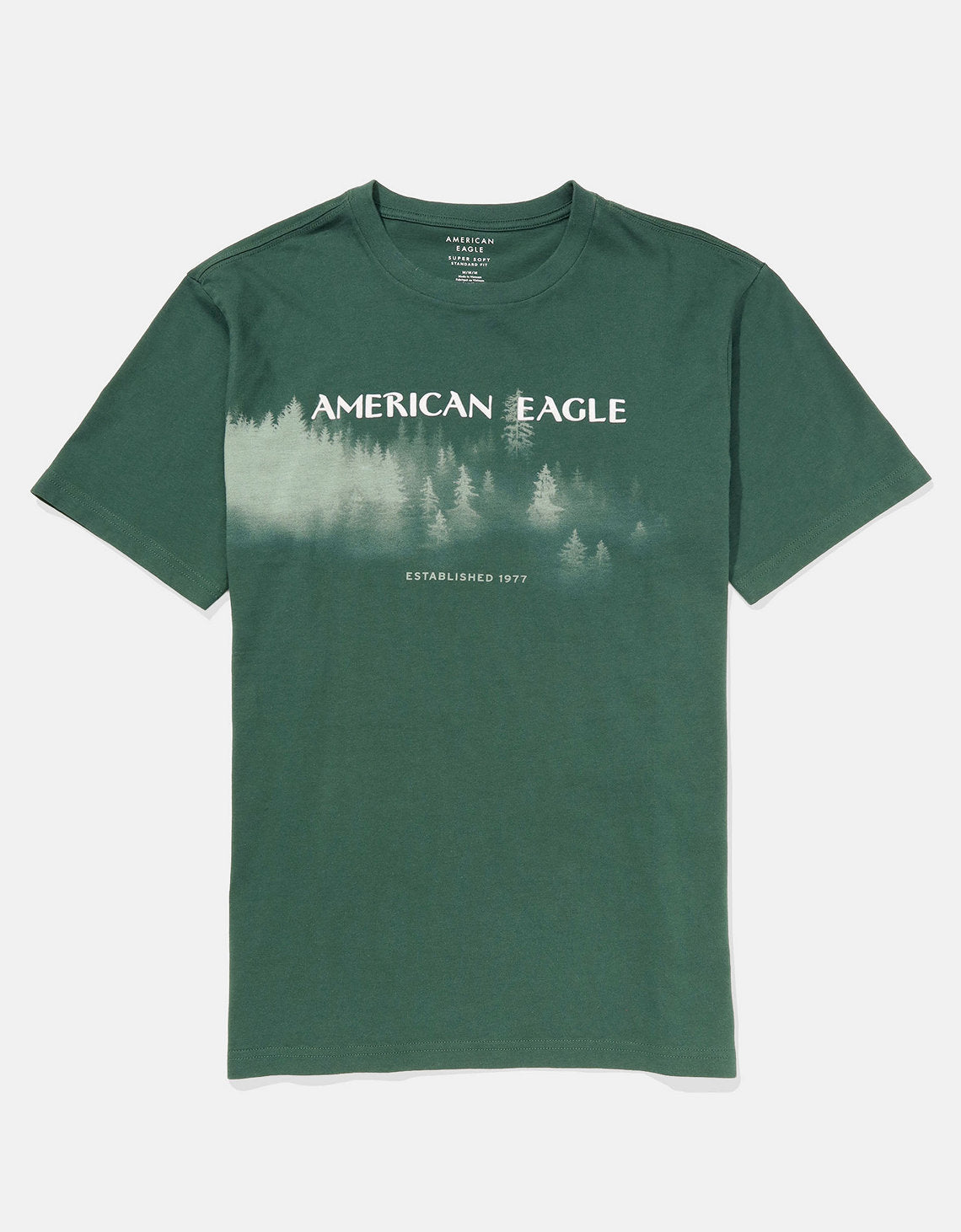 Camiseta Ae gráfica con logo supersuave - Verde 0181_3337_300_f