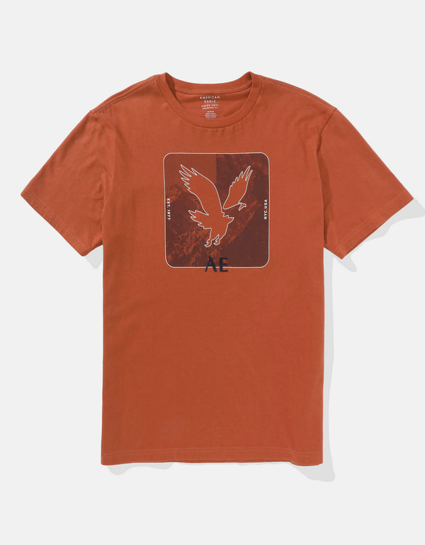 Camiseta Ae gráfica con logo supersuave - Rojo