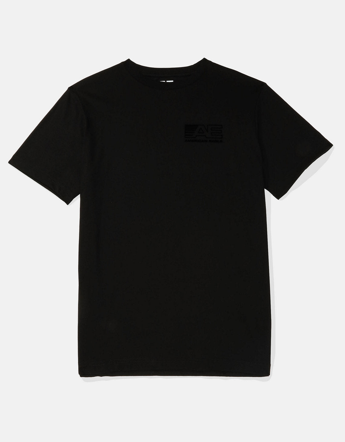 Camiseta AE gráfica con logo super suave - Negro 0181_3375_001_f