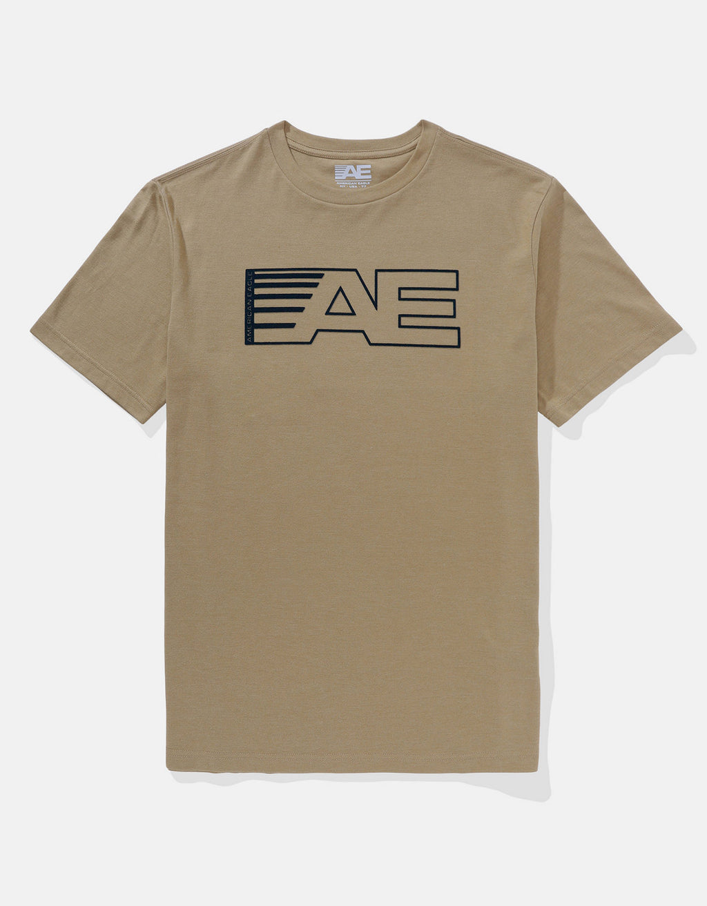 Camiseta AE gráfica con logo super suave - Caqui 0181_3375_212_f