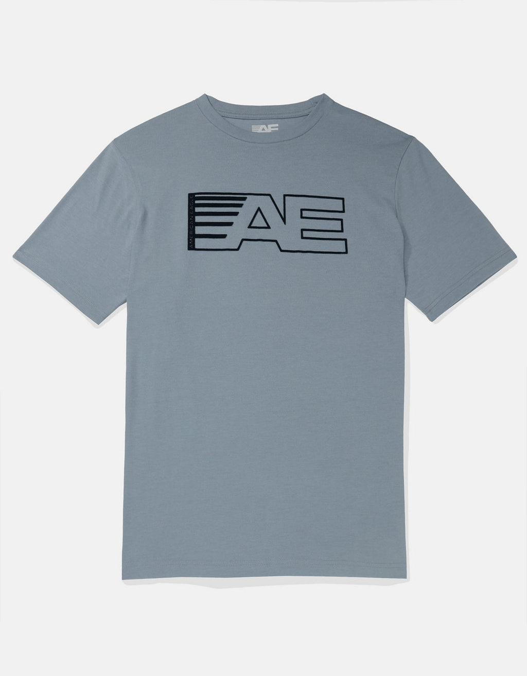 Camiseta AE gráfica con logo super suave - Azul 0181_3375_440_f