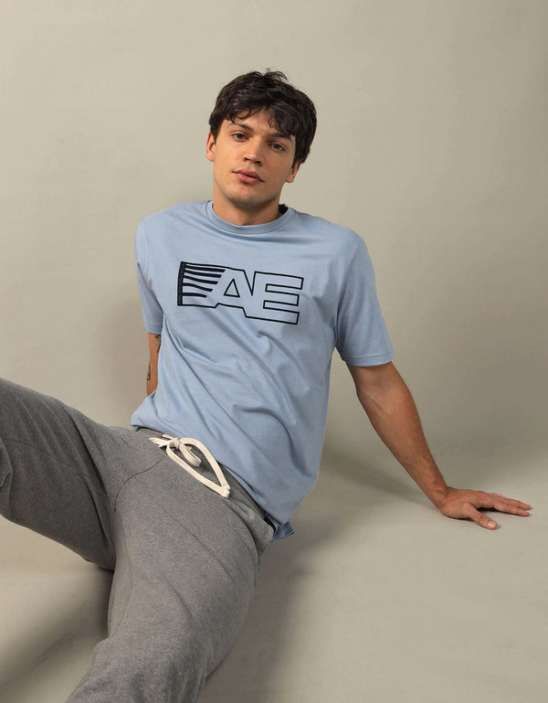 Camiseta AE gráfica con logo super suave - Azul