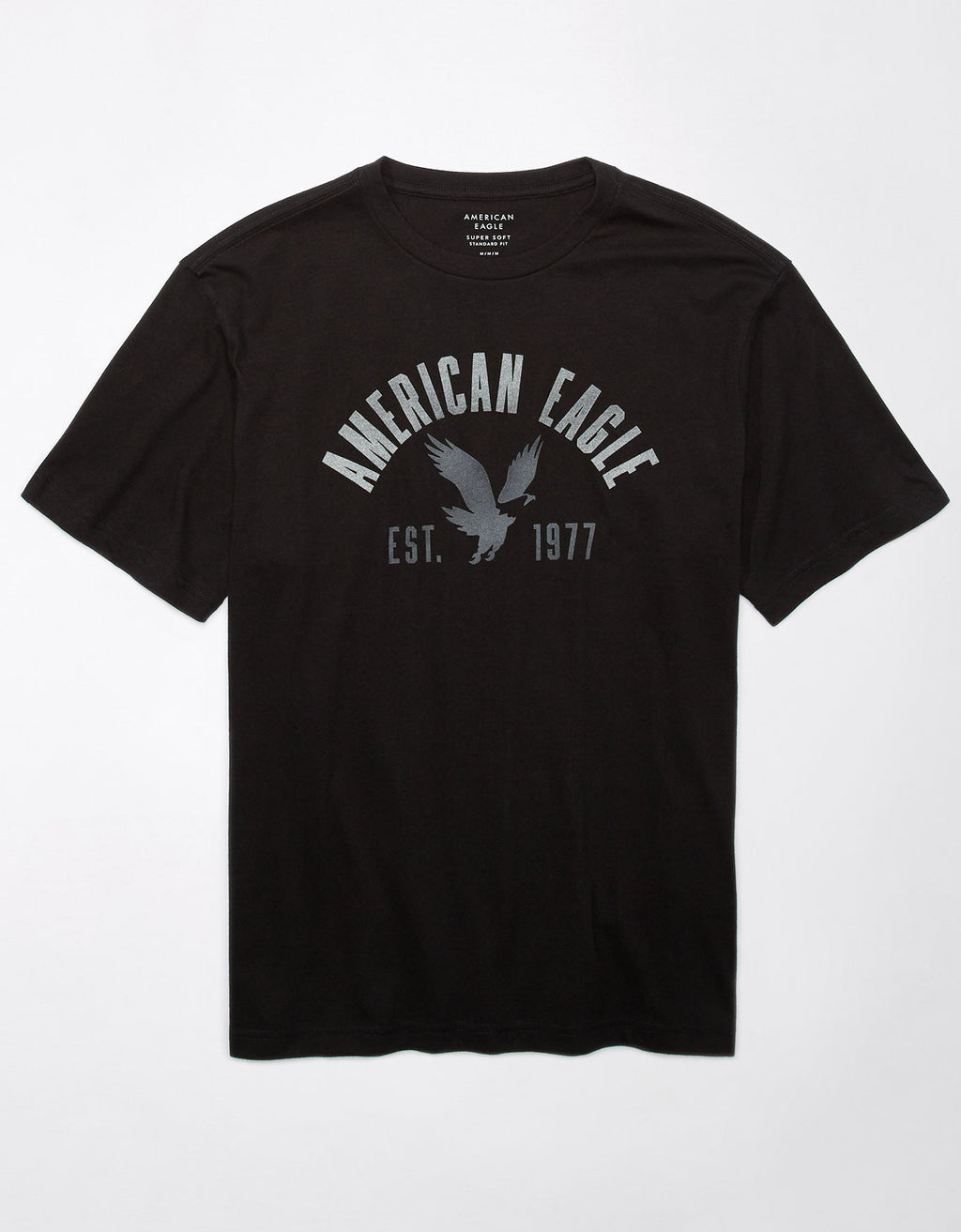 Camiseta Ae con gráfico - Negro 0181_3437_043_f
