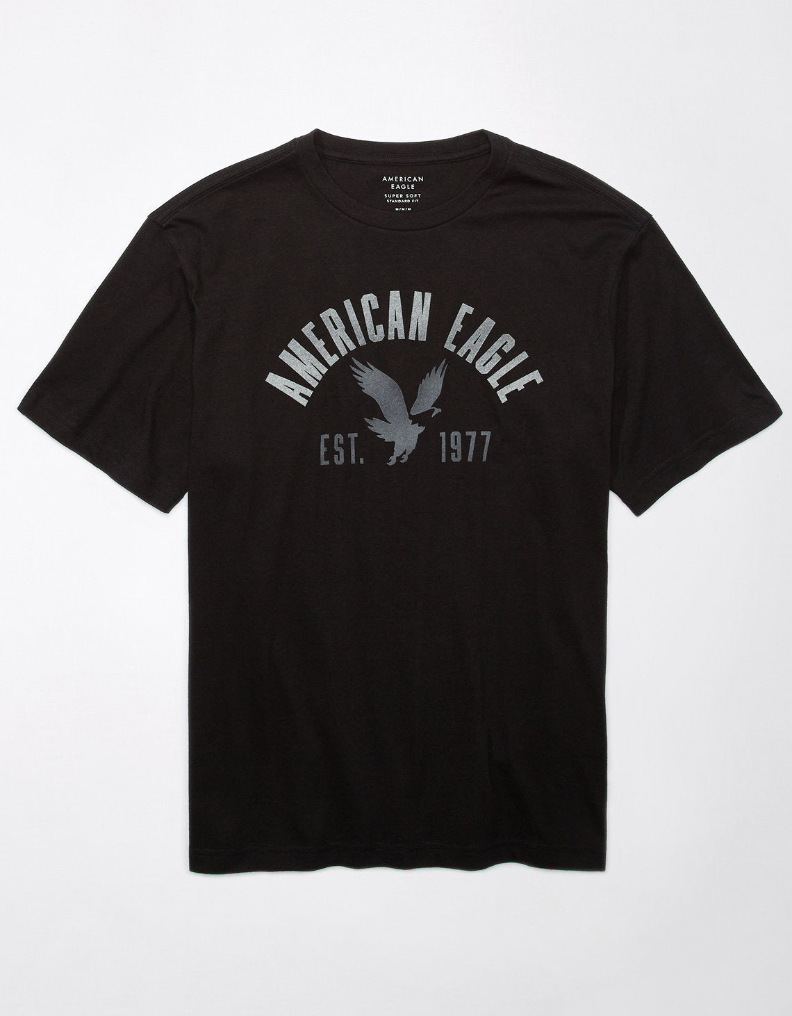 Camiseta Ae con gráfico - Negro 0181_3437_043_f