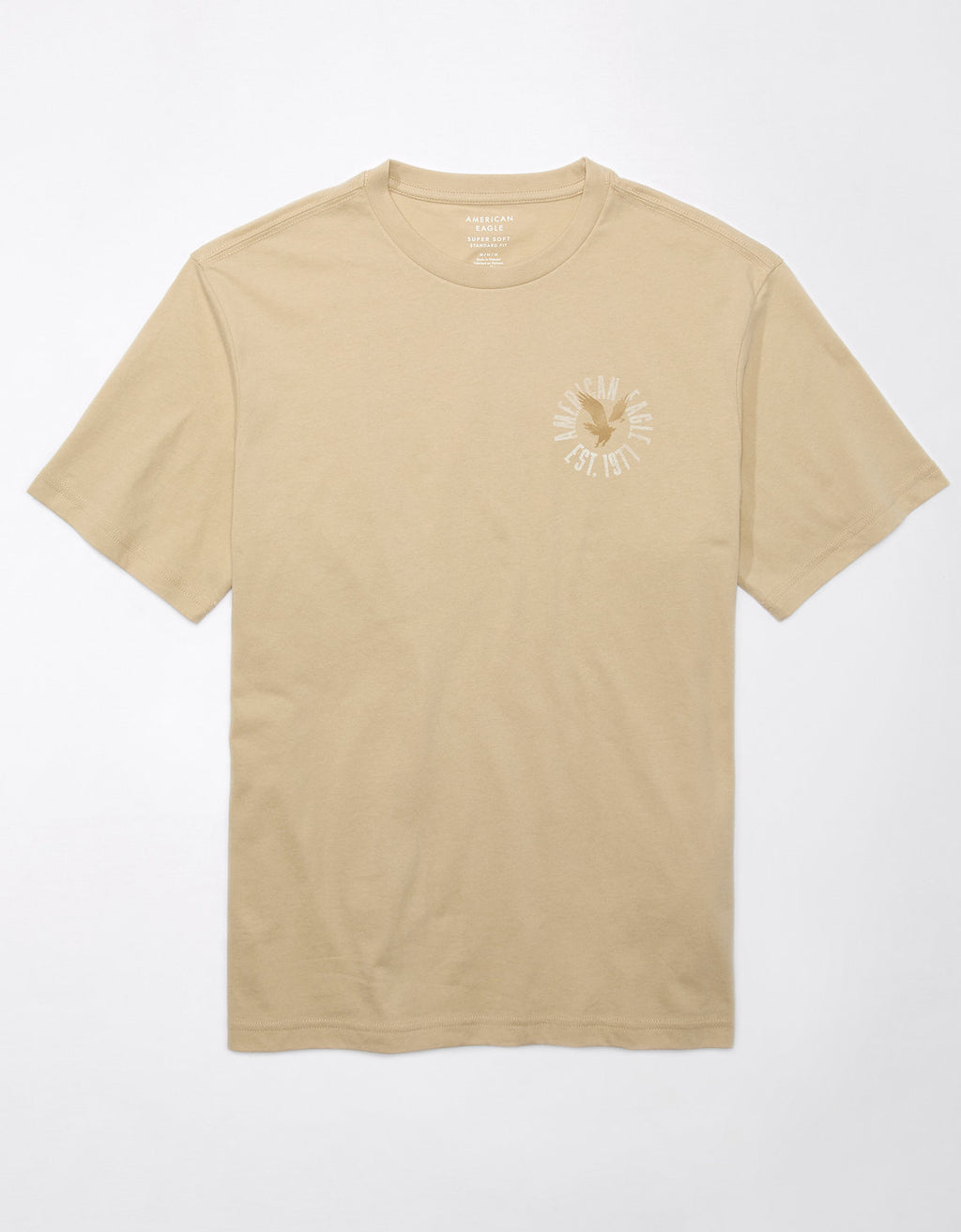Camiseta Ae con gráfico - Caqui 0181_3437_212_f