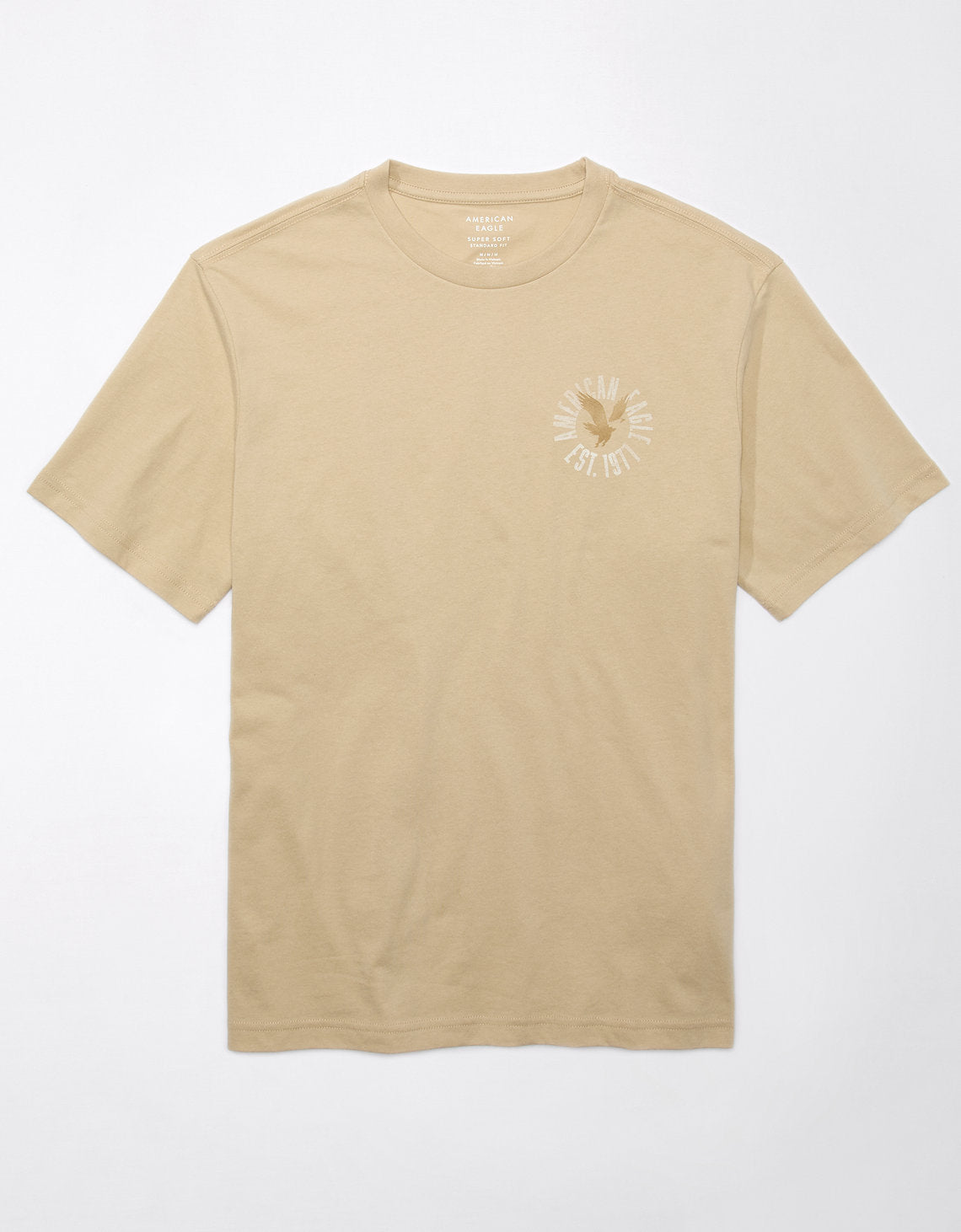 Camiseta Ae con gráfico - Caqui 0181_3437_212_f