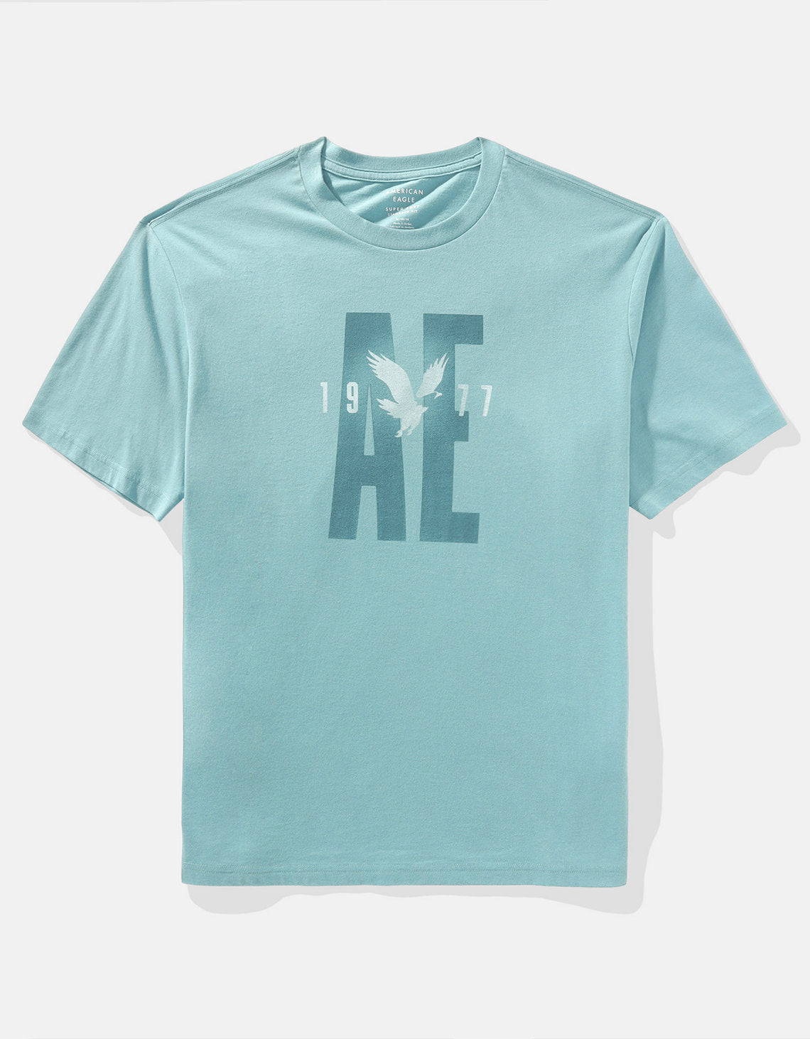 Camiseta Ae con gráfico - Azul 0181_3437_407_f