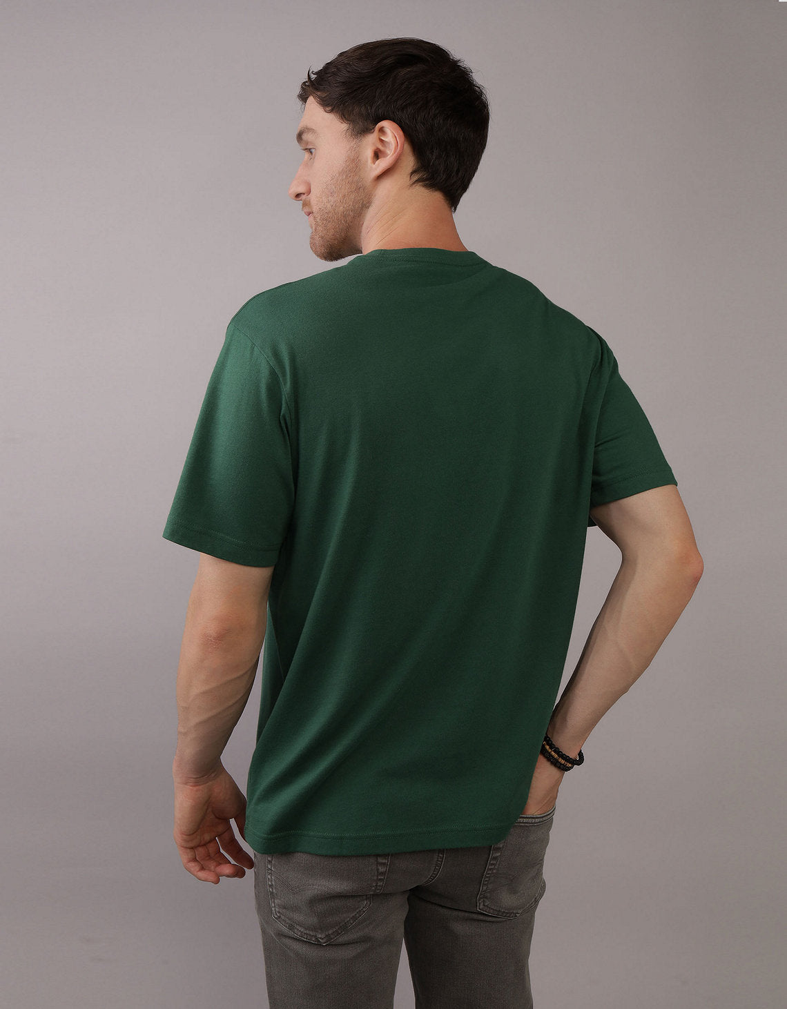 Camiseta con Gráfico Manga Corta Hombre AE - Verde 0181_3774_300_ob