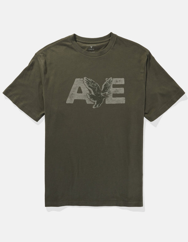Camiseta con Gráfico Manga Corta Hombre AE - Generico