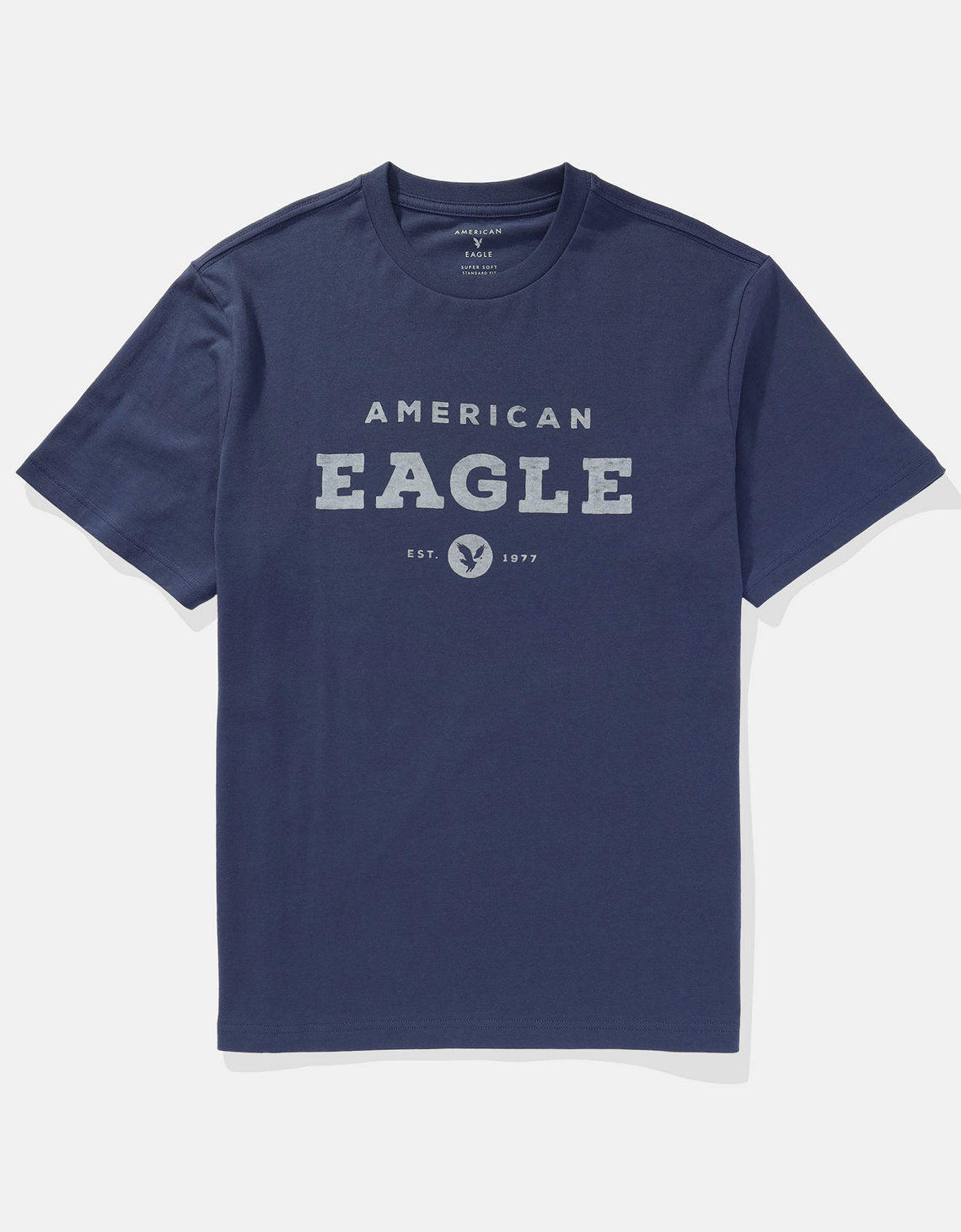 Camiseta con Gráfico Manga Corta Hombre AE - Azul 0181_3774_483_f