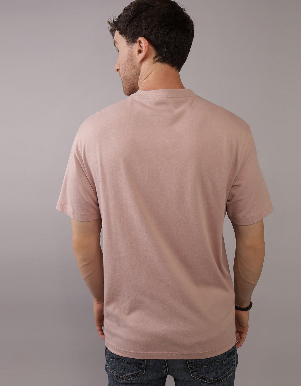 Camiseta con Gráfico Manga Corta Hombre AE - Rosa 0181_3774_615_ob