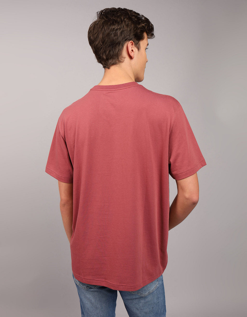 Camiseta con Gráfico Manga Corta Hombre AE - Rojo 0181_3774_648_ob