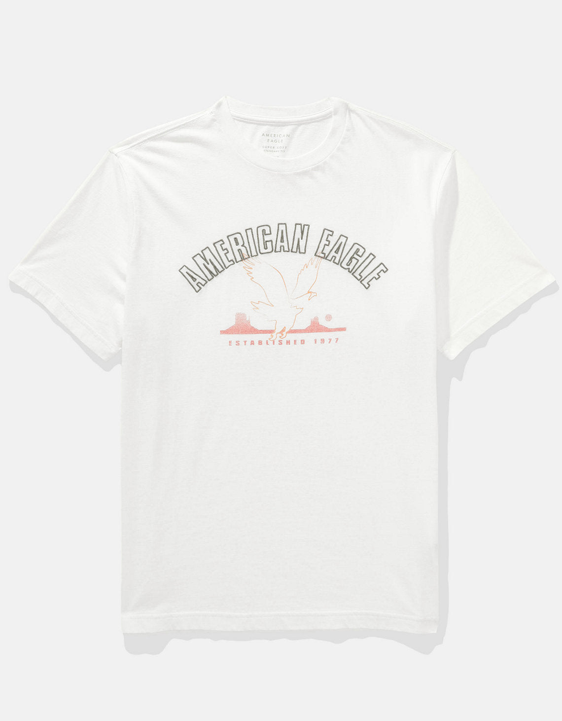 Camiseta con Gráfico Manga Corta Hombre AE - Blanco 0181_3810_100_f