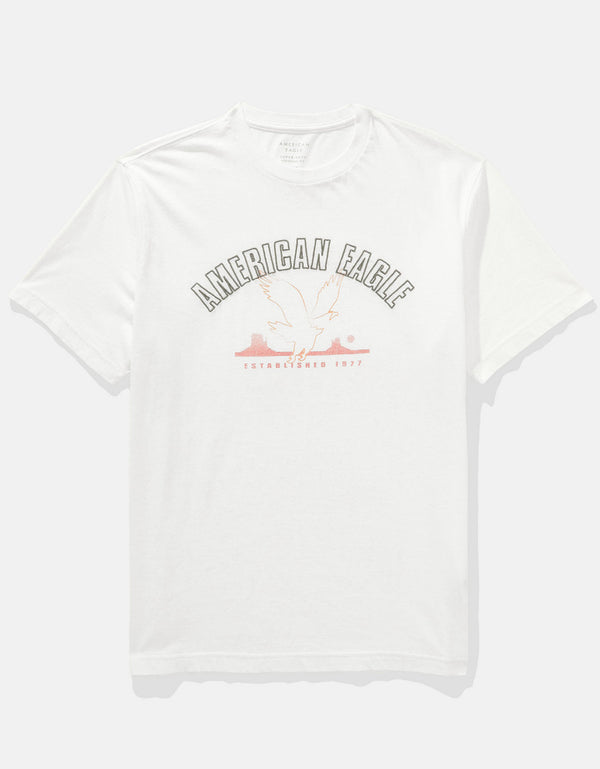 Camiseta con Gráfico Manga Corta Hombre AE - Blanco