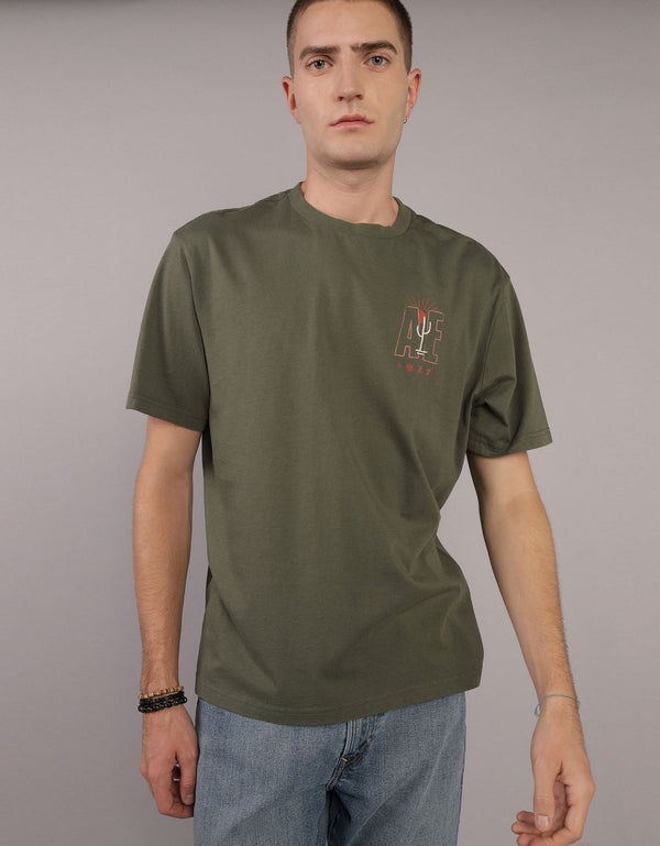 Camiseta con Gráfico Manga Corta Hombre AE - Generico