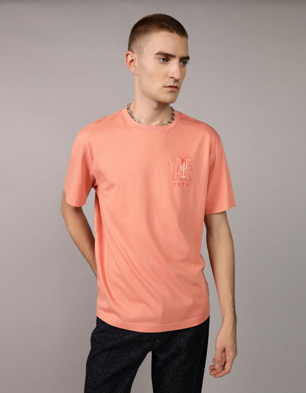 Camiseta con Gráfico Manga Corta Hombre AE - Rosa