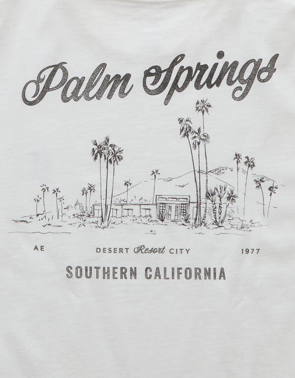 Camiseta Gráfica con Logo Ae - Blanco
