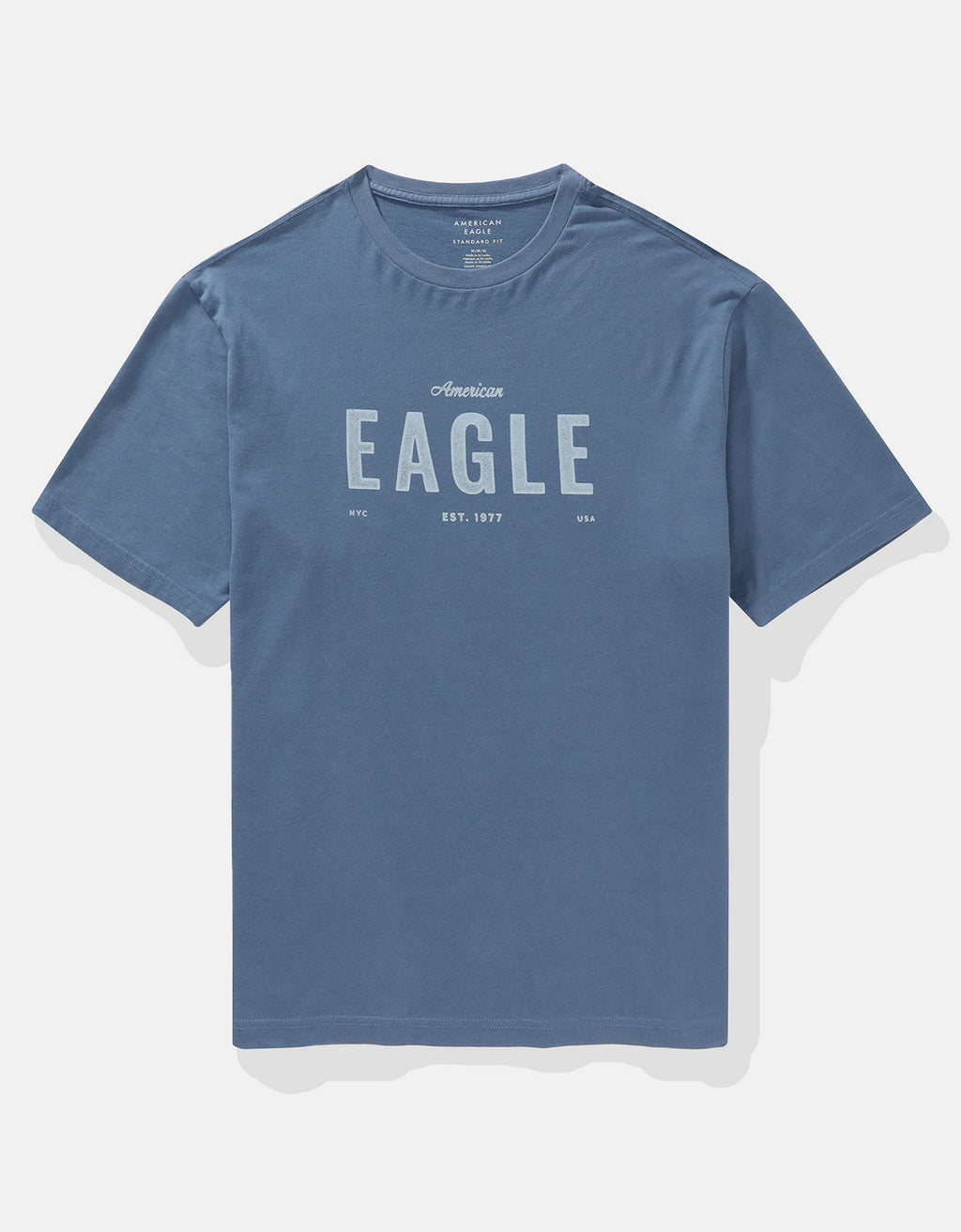 Camiseta Gráfica con Logo Ae - Azul 0181_4419_410_f